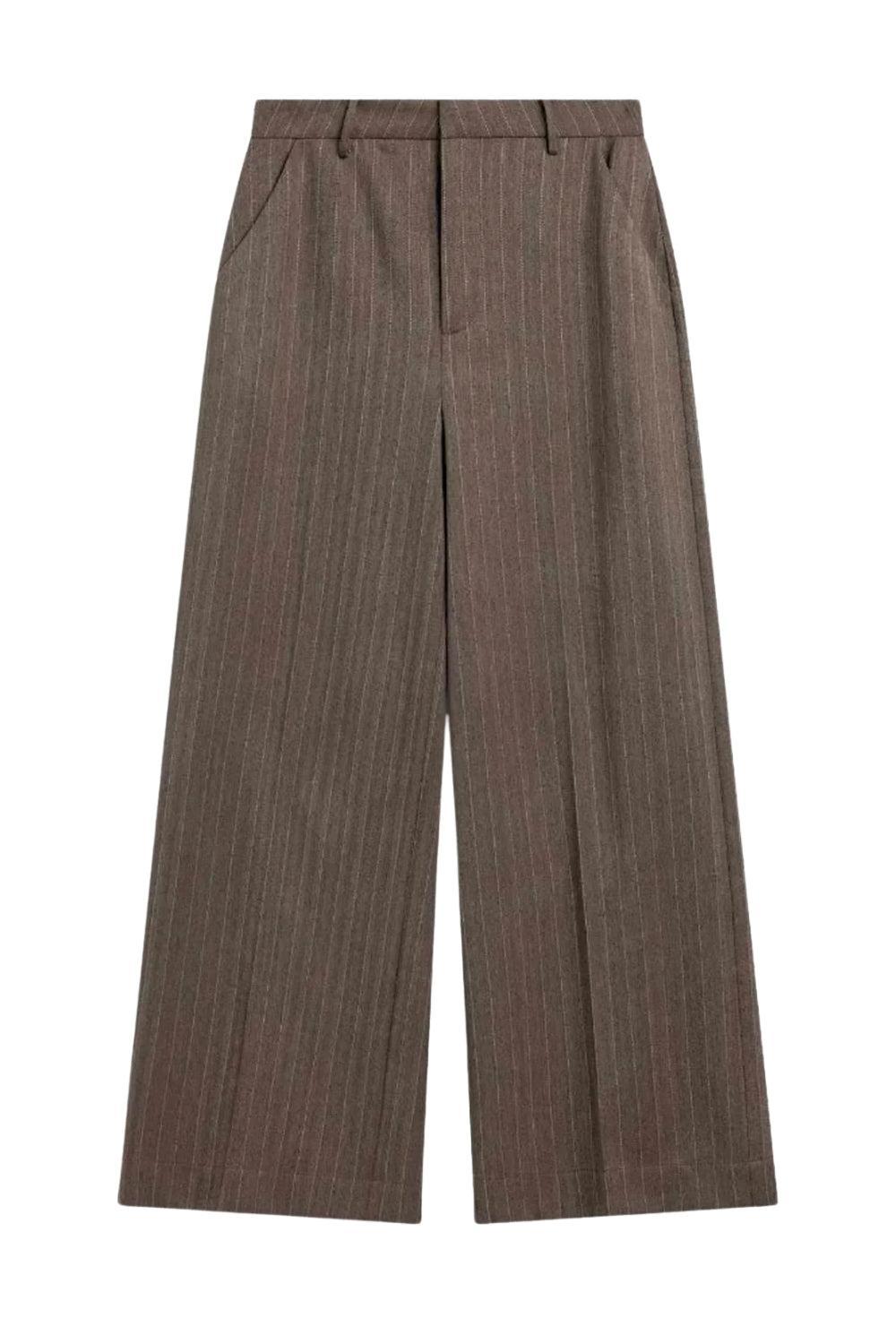 Reign Tailored Structured Pants Mole Stripe