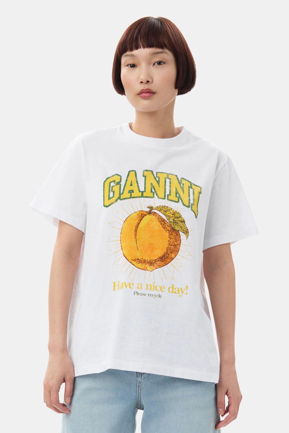 Relaxed Peach T-shirt Bright White