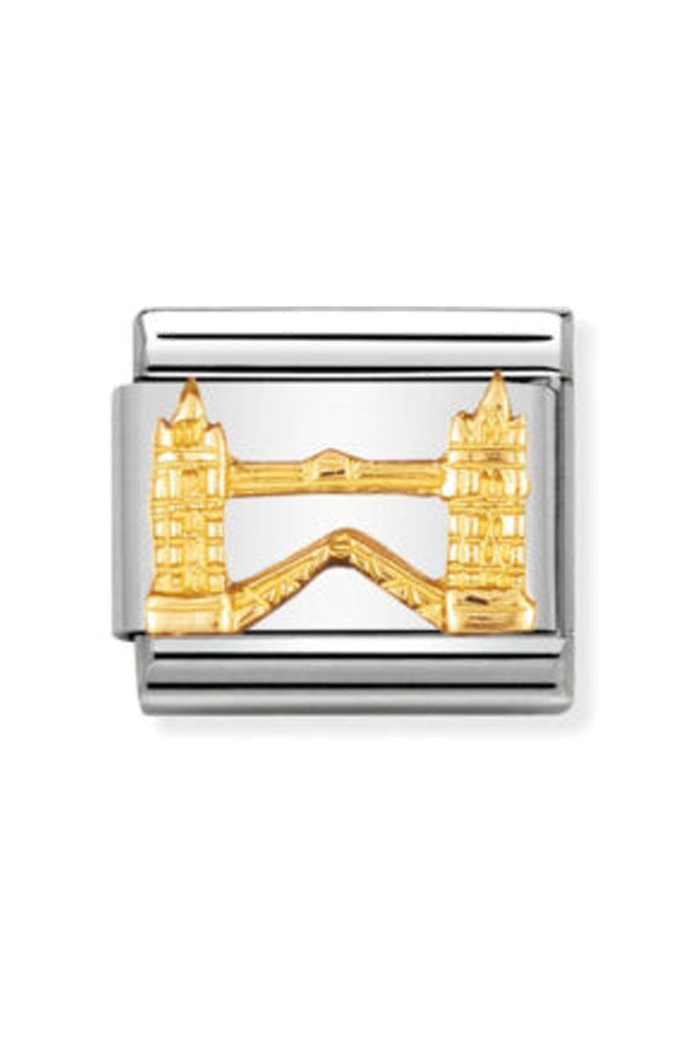 Relief Symbols 18k gold Monuments Tower bridge