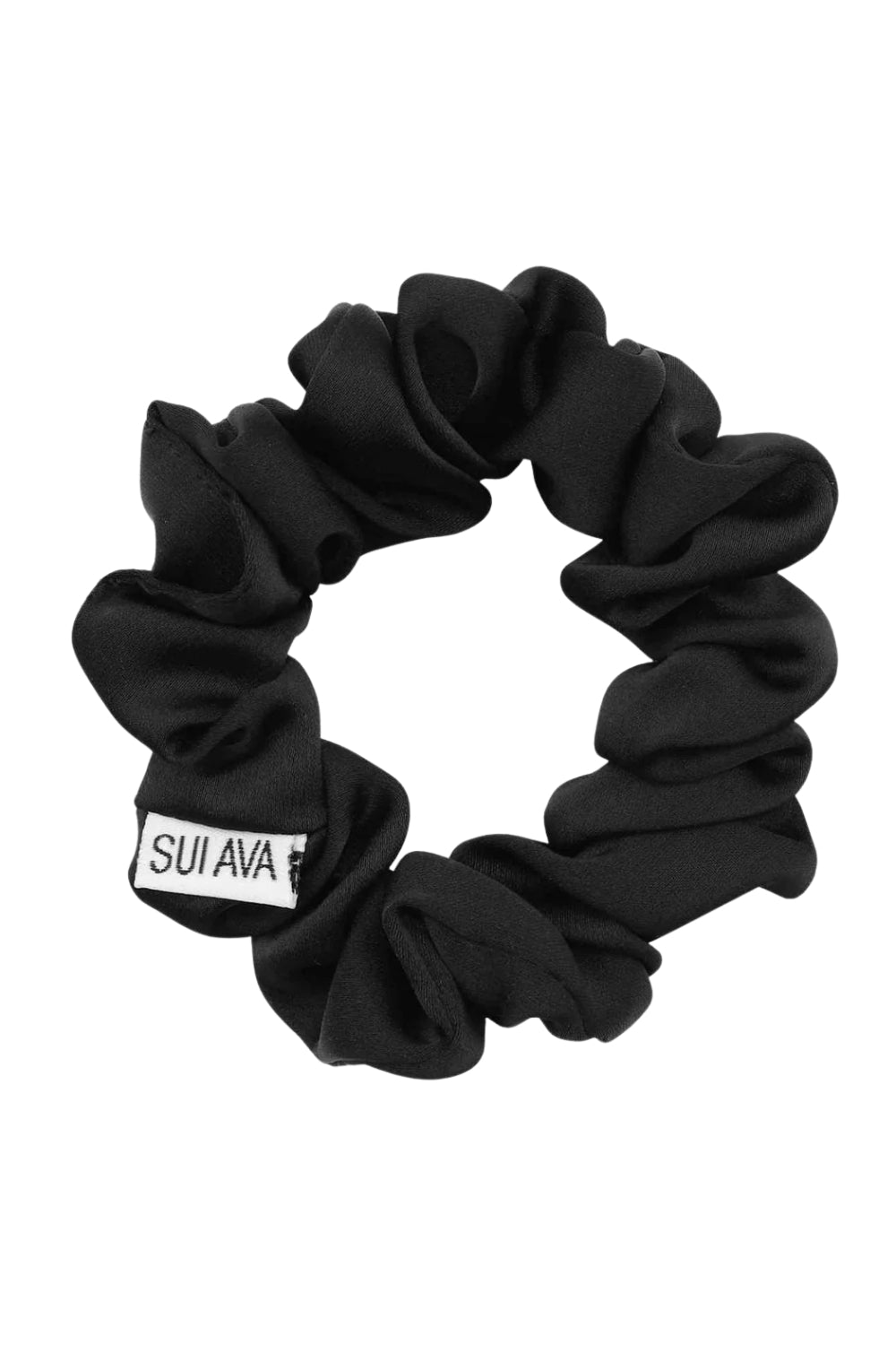 Ribbon Scrunchie Black
