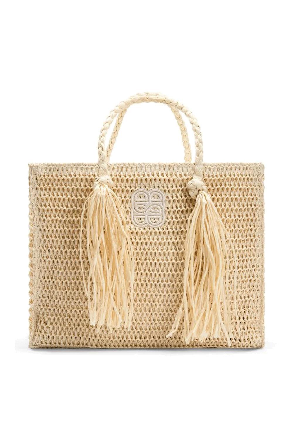 Rikke Straw Bag Beige