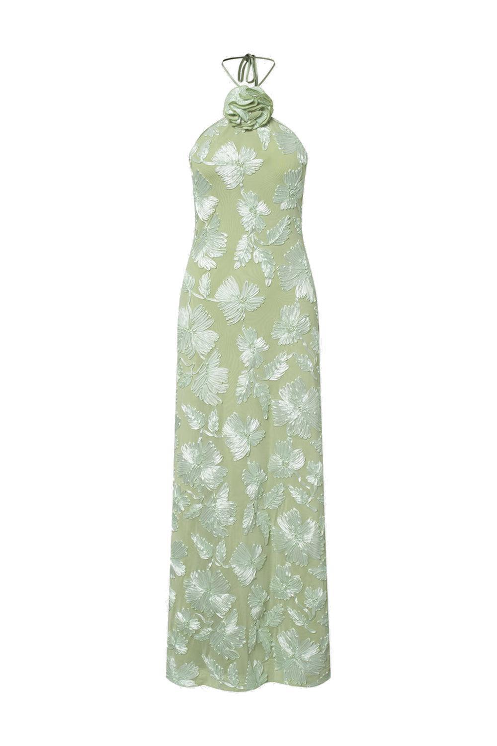 Rose Dress Pale Green