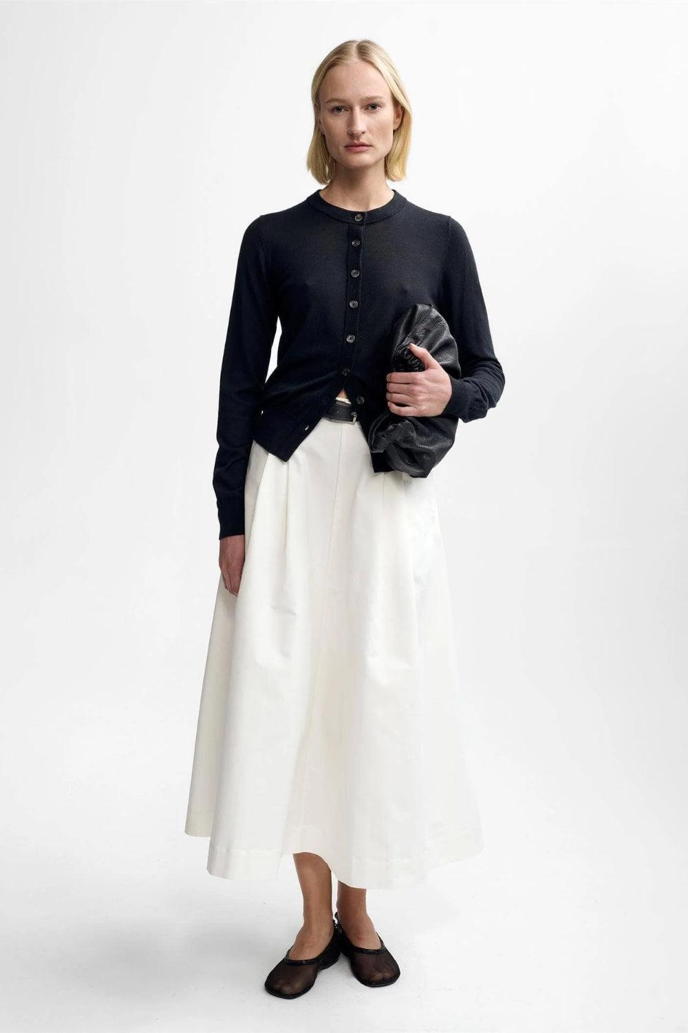 Rose Merino Cardigan Black