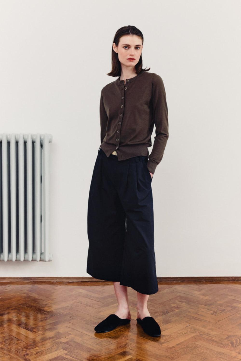 Rose Merino Cardigan Mocca