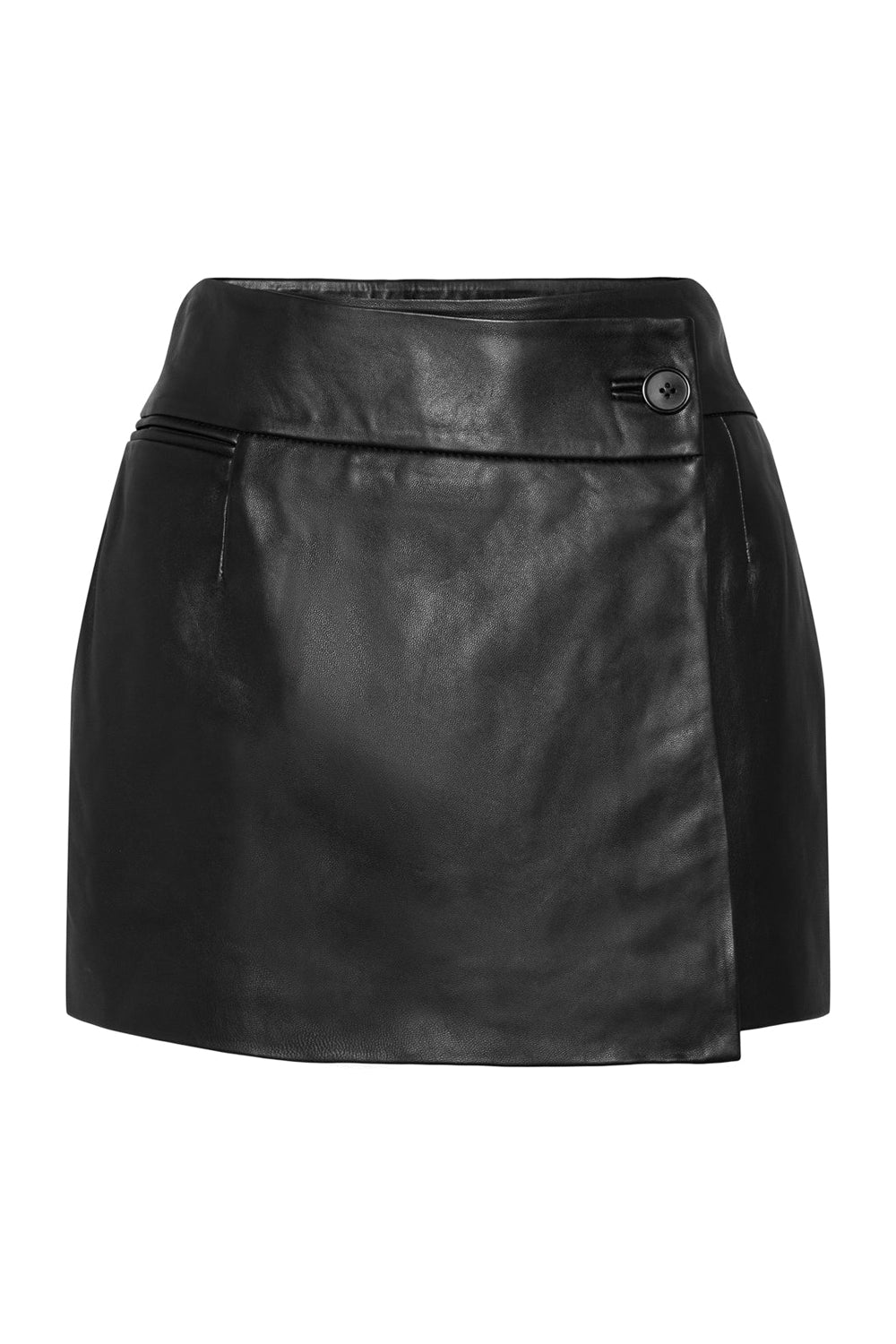 Rue Skirt Leather Black