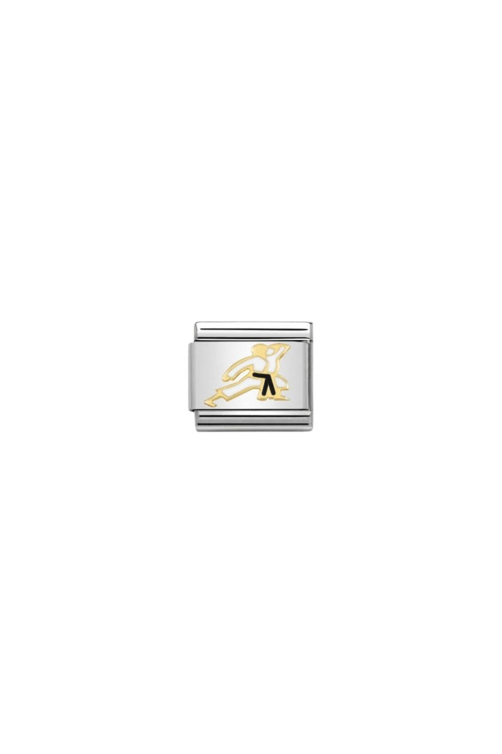 SPORTS 18k Gold & enamel Karate