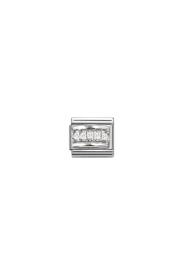 Nomination Classic Silver Symbols White Stone Pave Charm main image 0