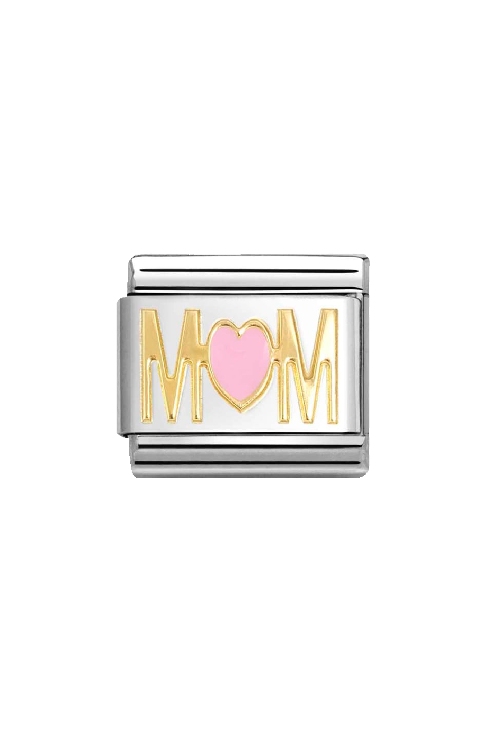 SYMBOLS 18k Gold & Enamel MOM Pink Heart