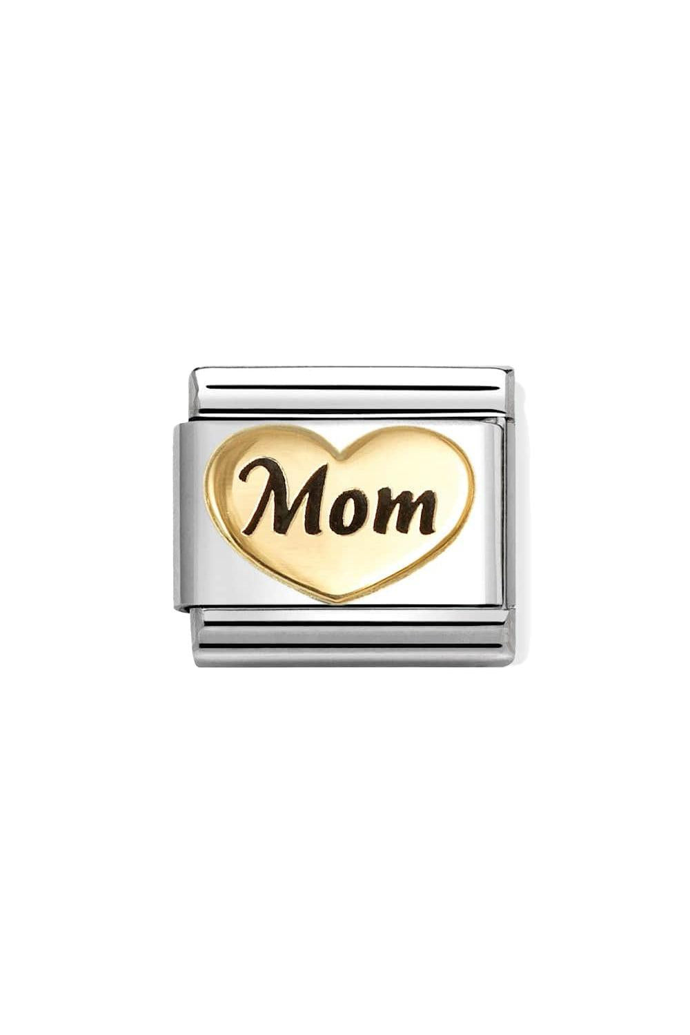 SYMBOLS 18k Gold & Enamel Mum Heart Gold