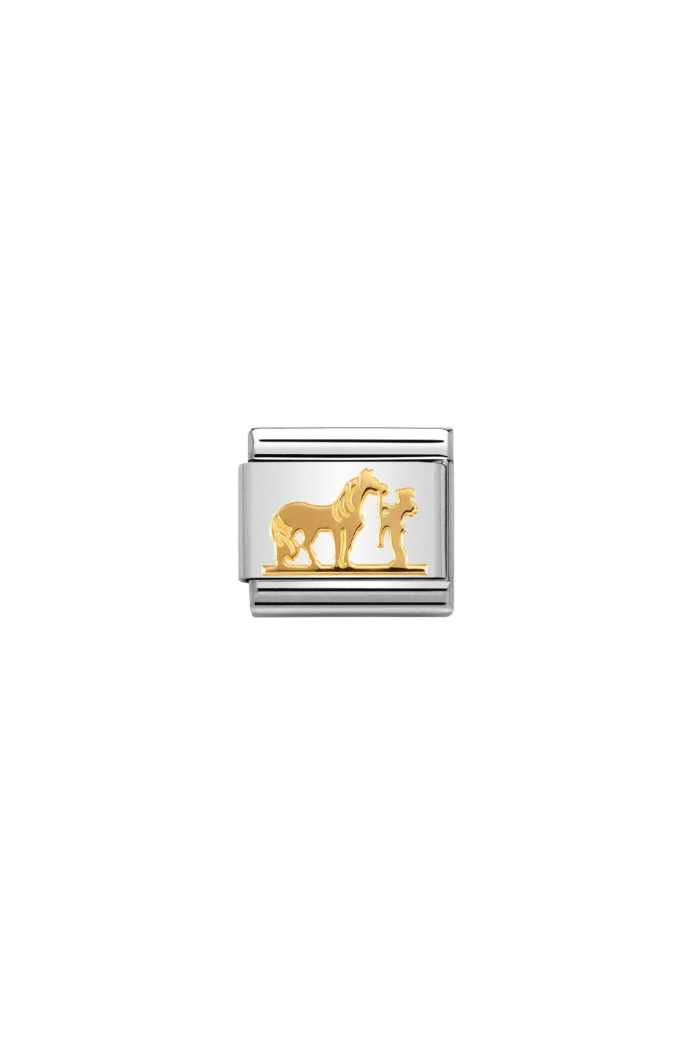 SYMBOLS 18k Gold Horse with Rider