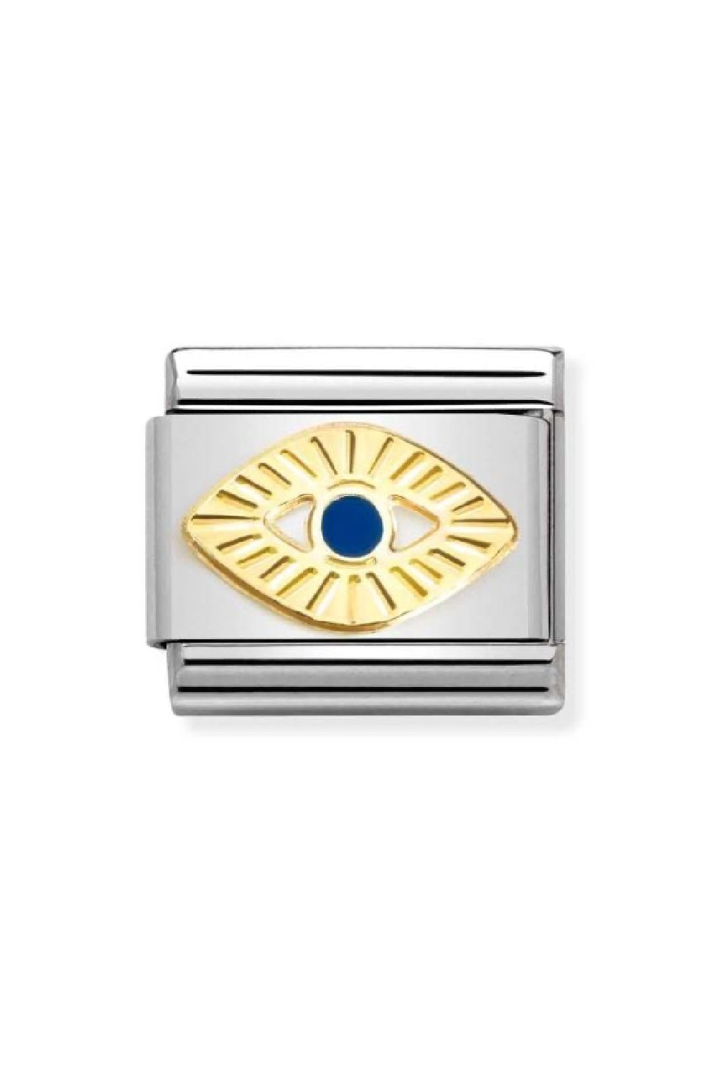 SYMBOLS 18k Gold & enamel Etched Eye of God