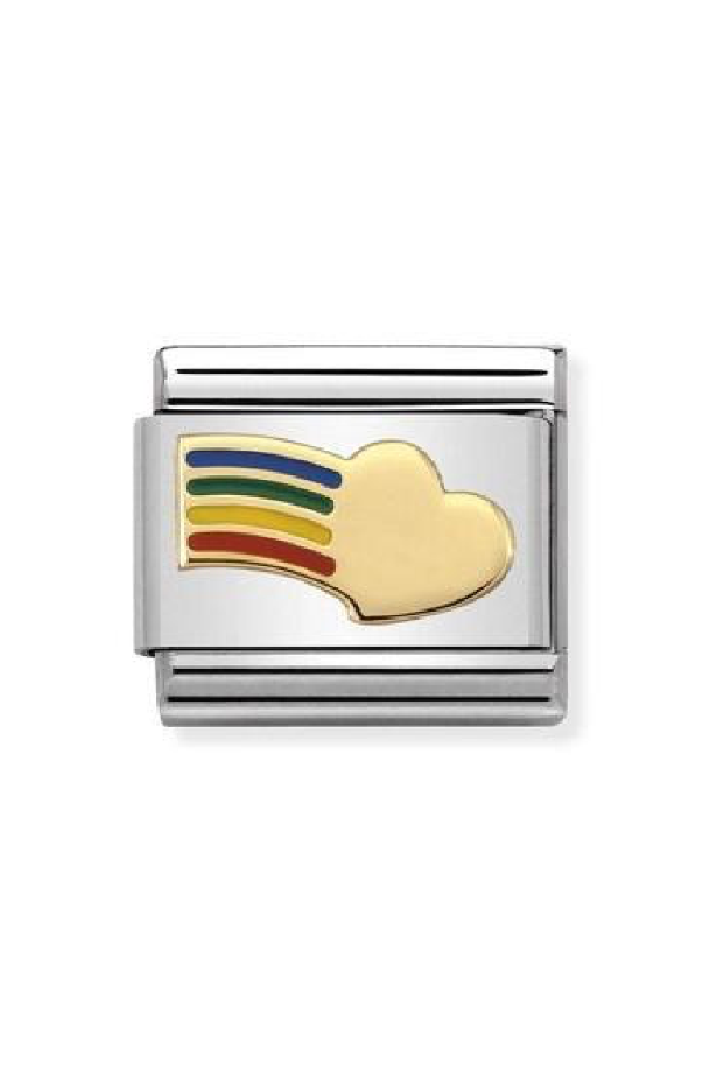 SYMBOLS 18k Gold & enamel Rainbow Heart