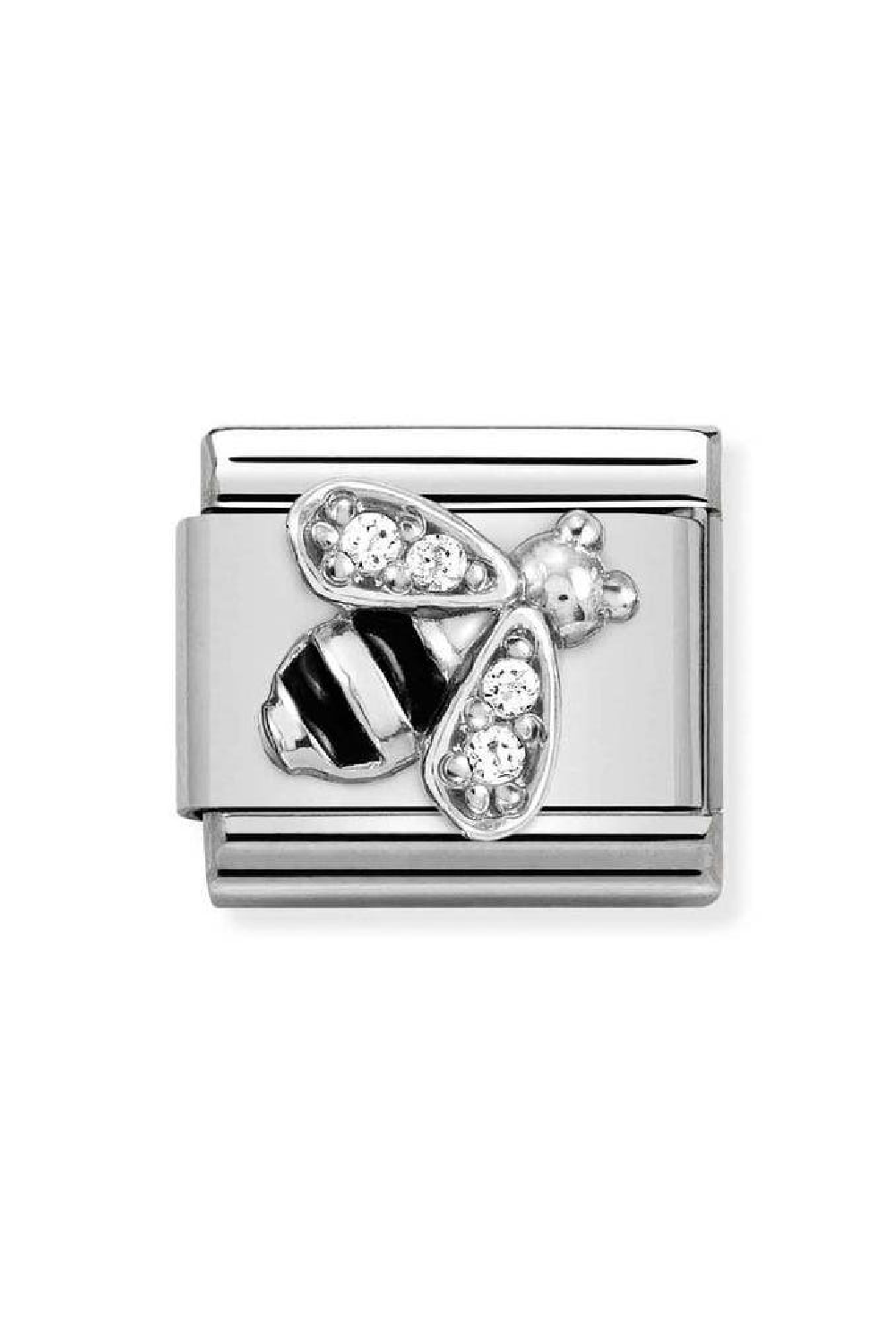 SYMBOLS 925 Sterling silver with Enamel and CZ Bee