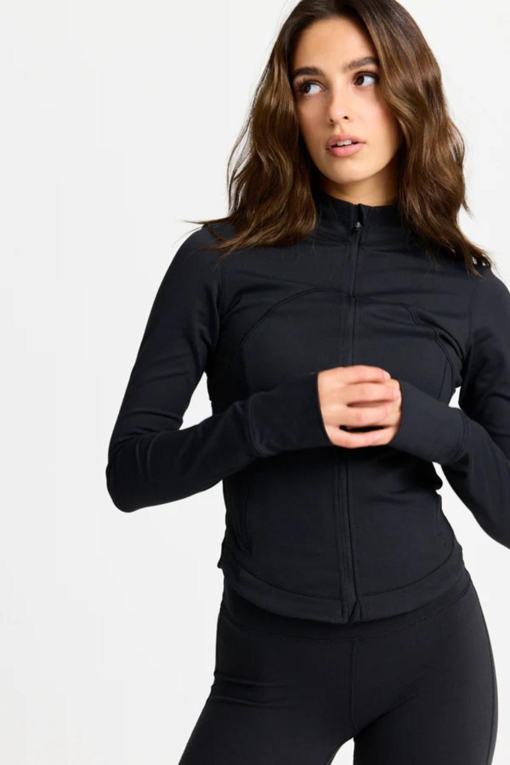 Sculptluxe Zip Jacket Black