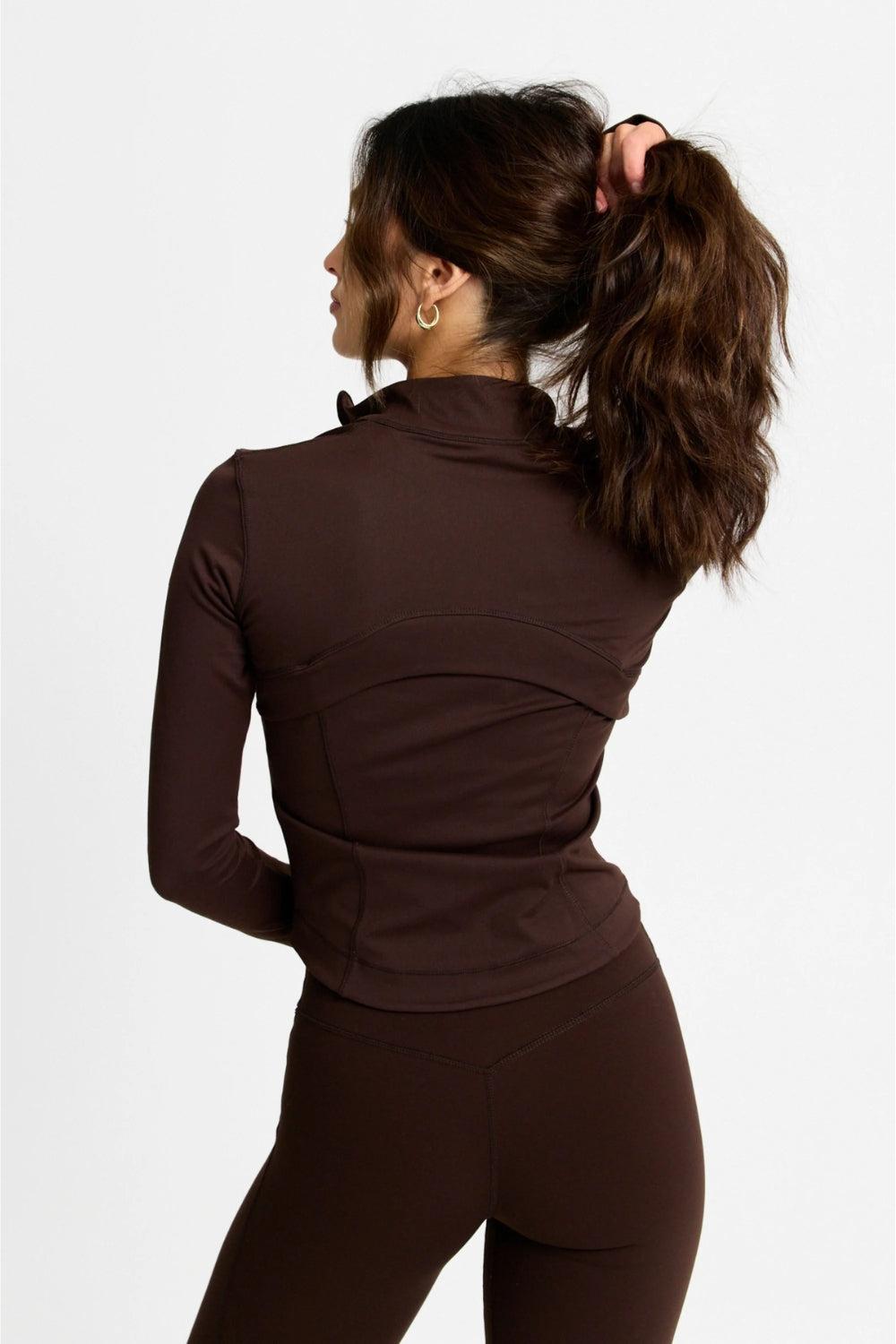 Sculptluxe Zip Jacket Espresso