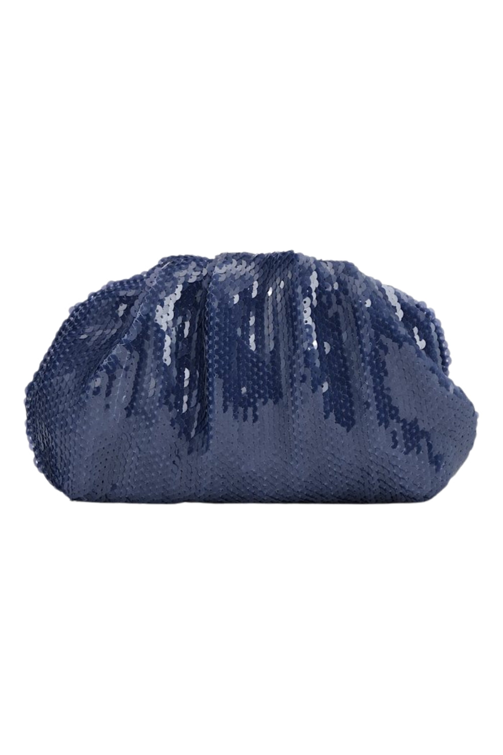 Sequin Clutch Bag Denim Blue