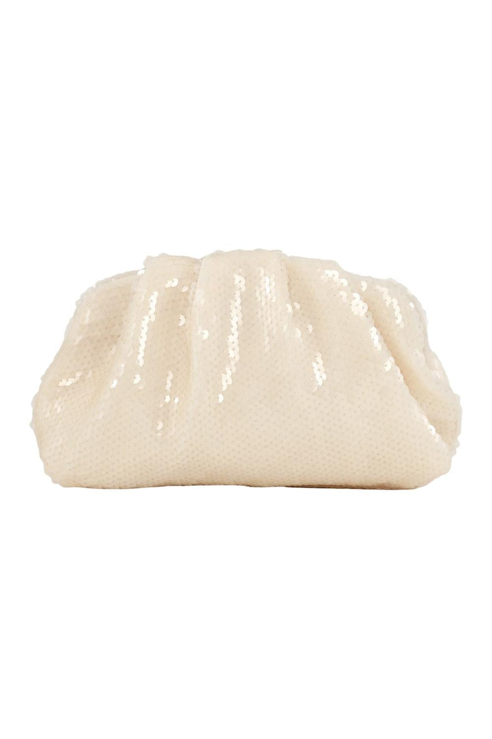 Sequin Clutch bag Cream