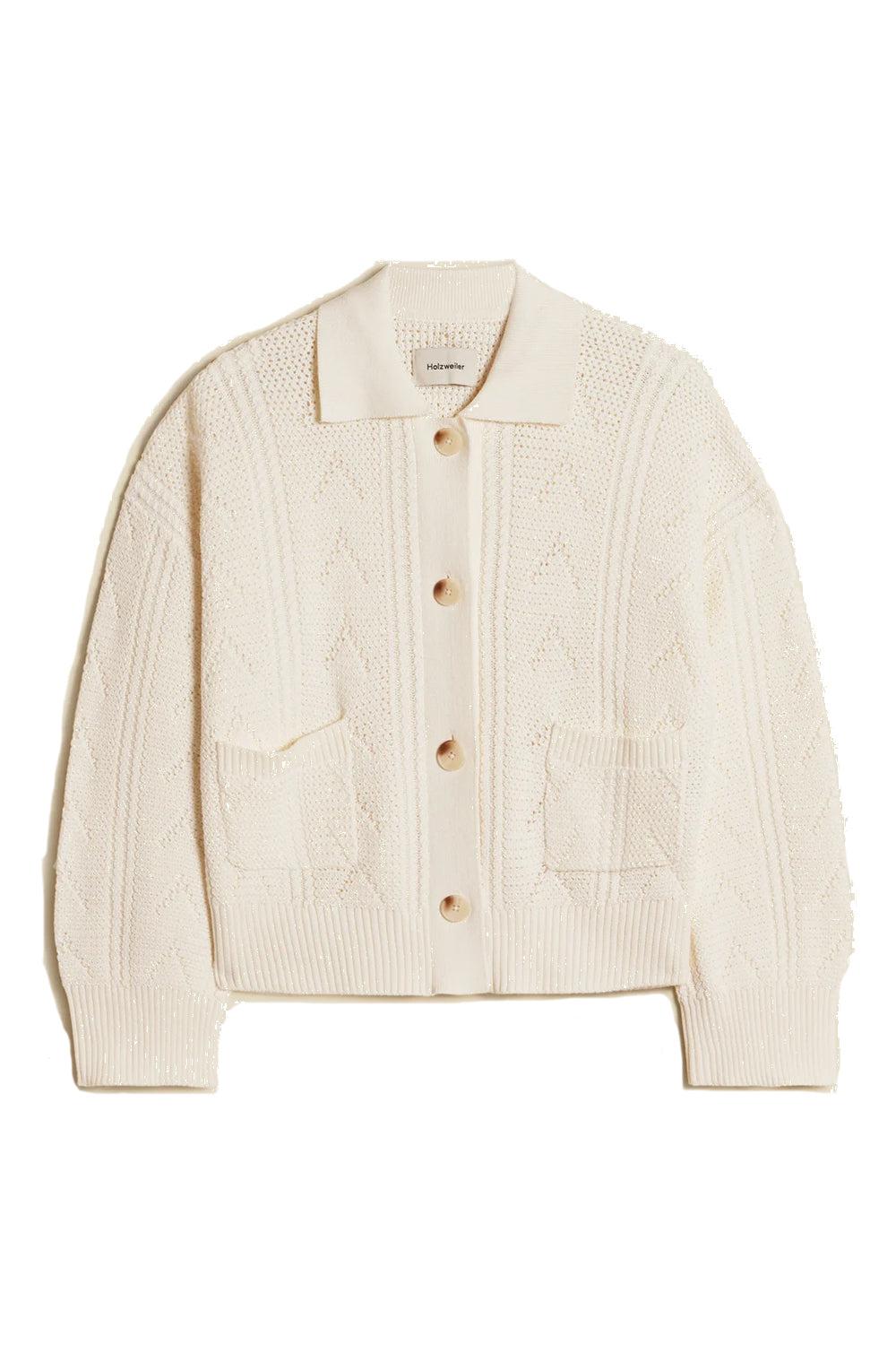 Serena Knit Cardigan White