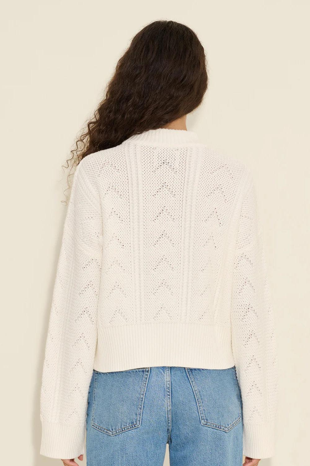 Serena Knit Sweater White