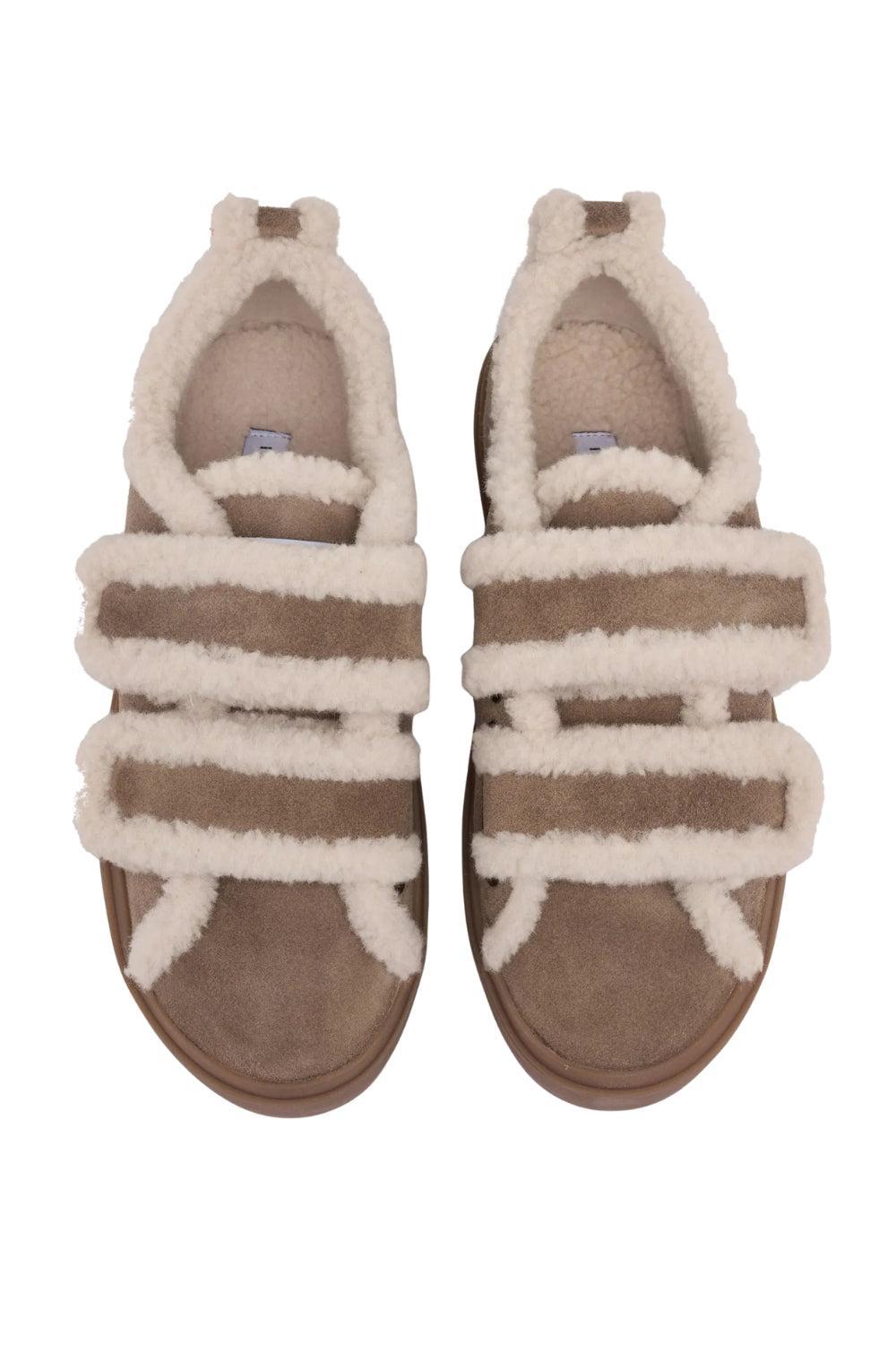 Shearling Low Velcro Light Beige
