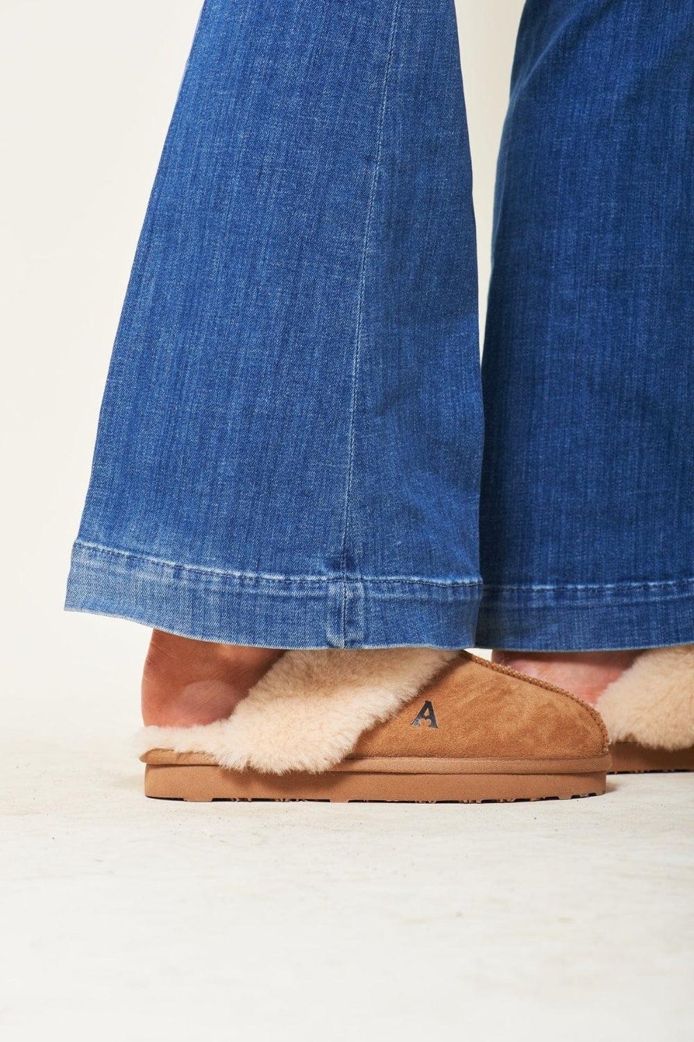 Shearling Slippers Chestnut