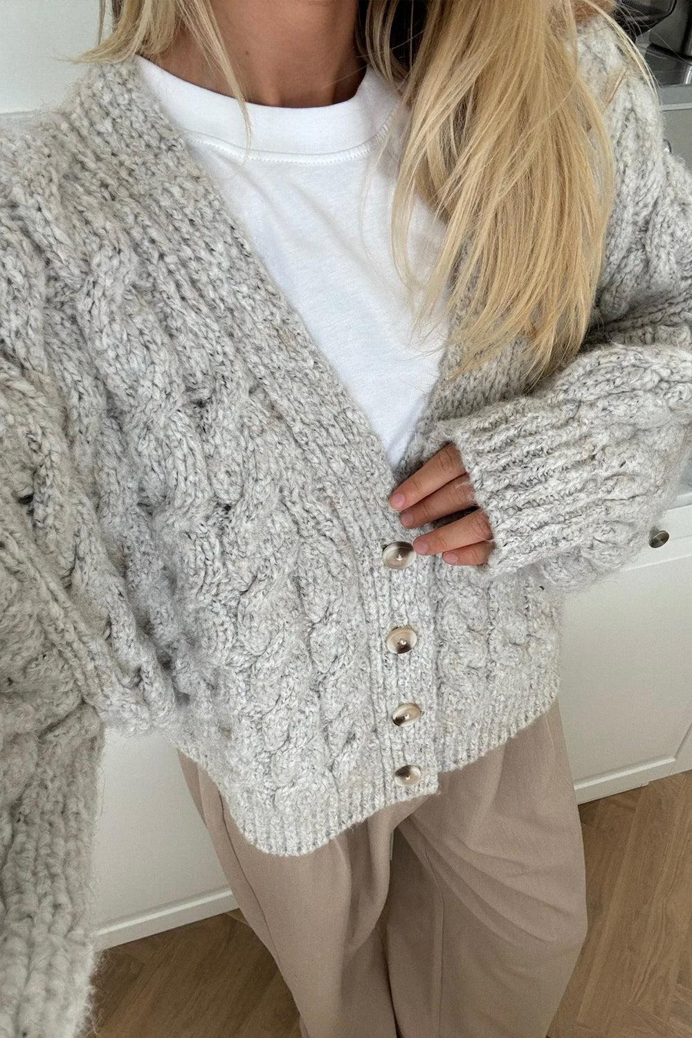 SiggaIC Cardigan Light Greige