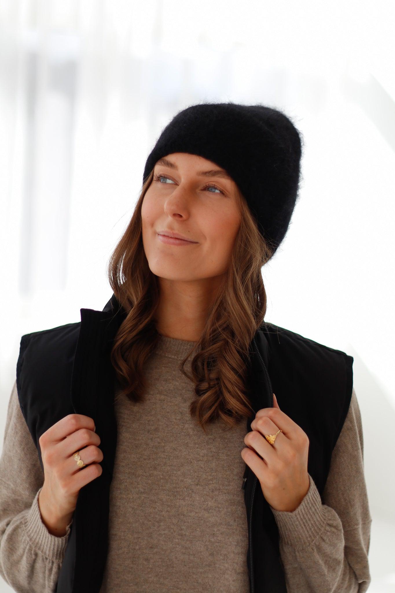 Silje Chunky Hat Black