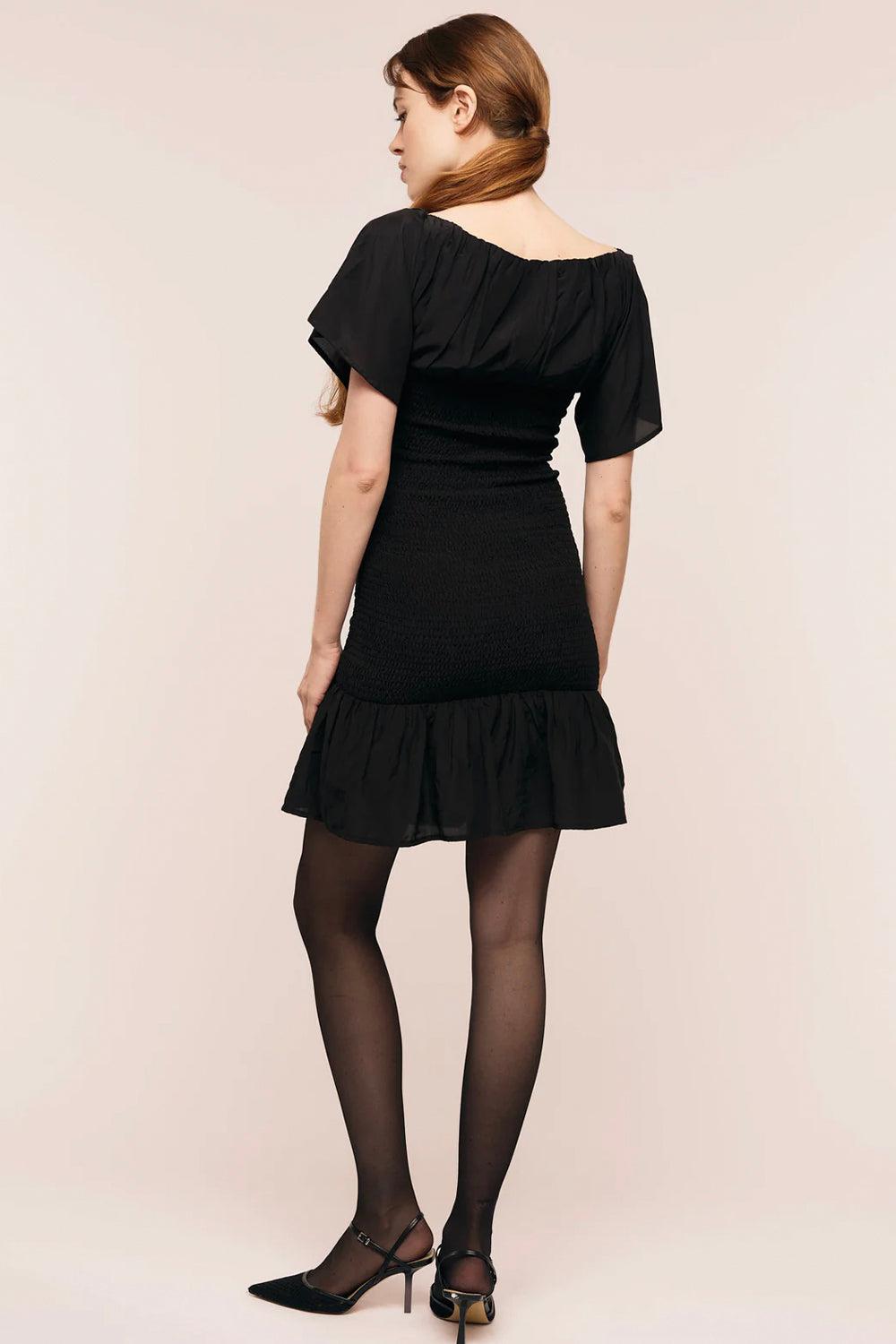 Silkey Mini Dress Black