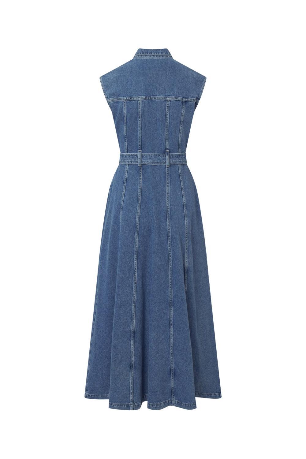 Sinan Denim Dress Dk Blue Wash