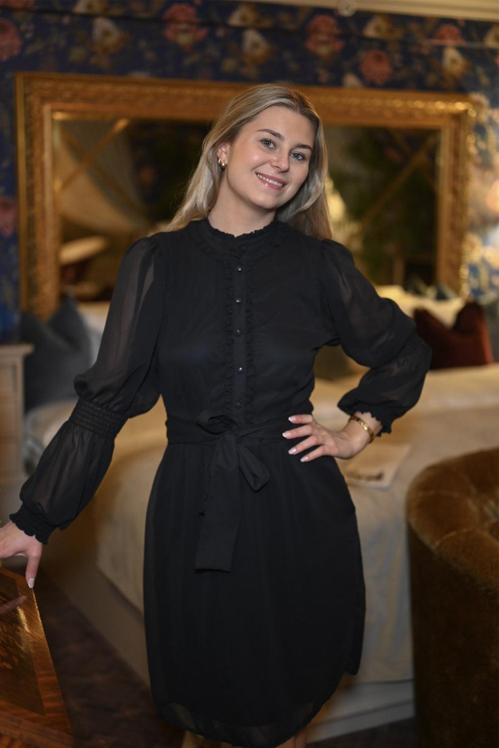 Siri short Dress Black