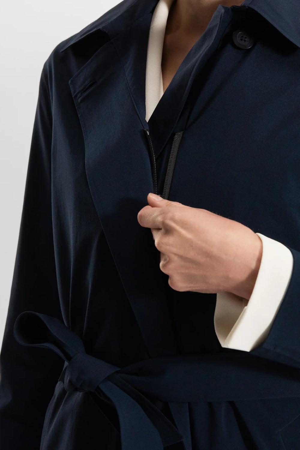 Skylar Trench Coat Navy