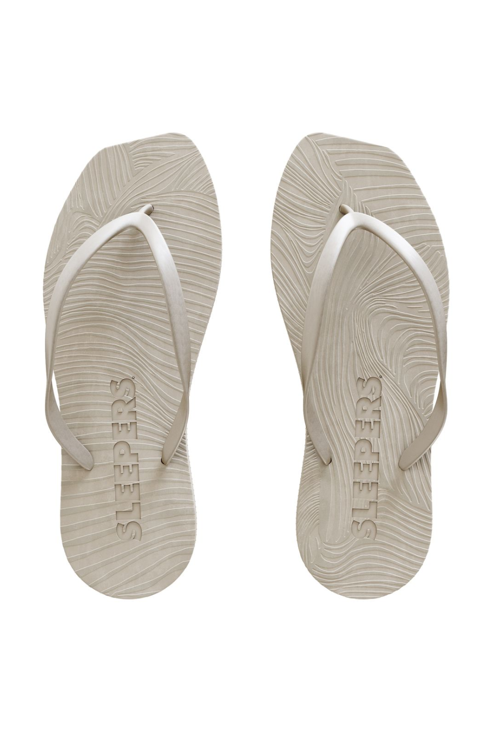 Sleepers Tapered Silver Flip Flop