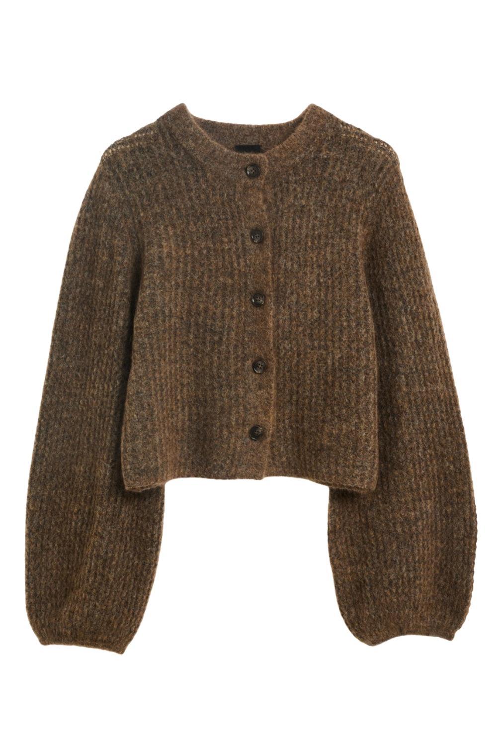 Sofia Mohair Cardigan Chocolate