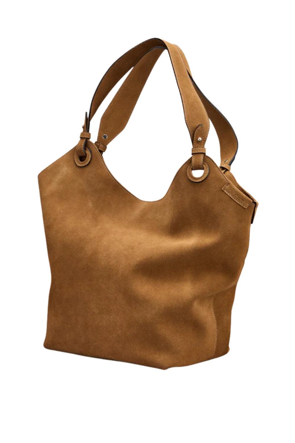 Soho Suede Shoulder Bag Camel suede