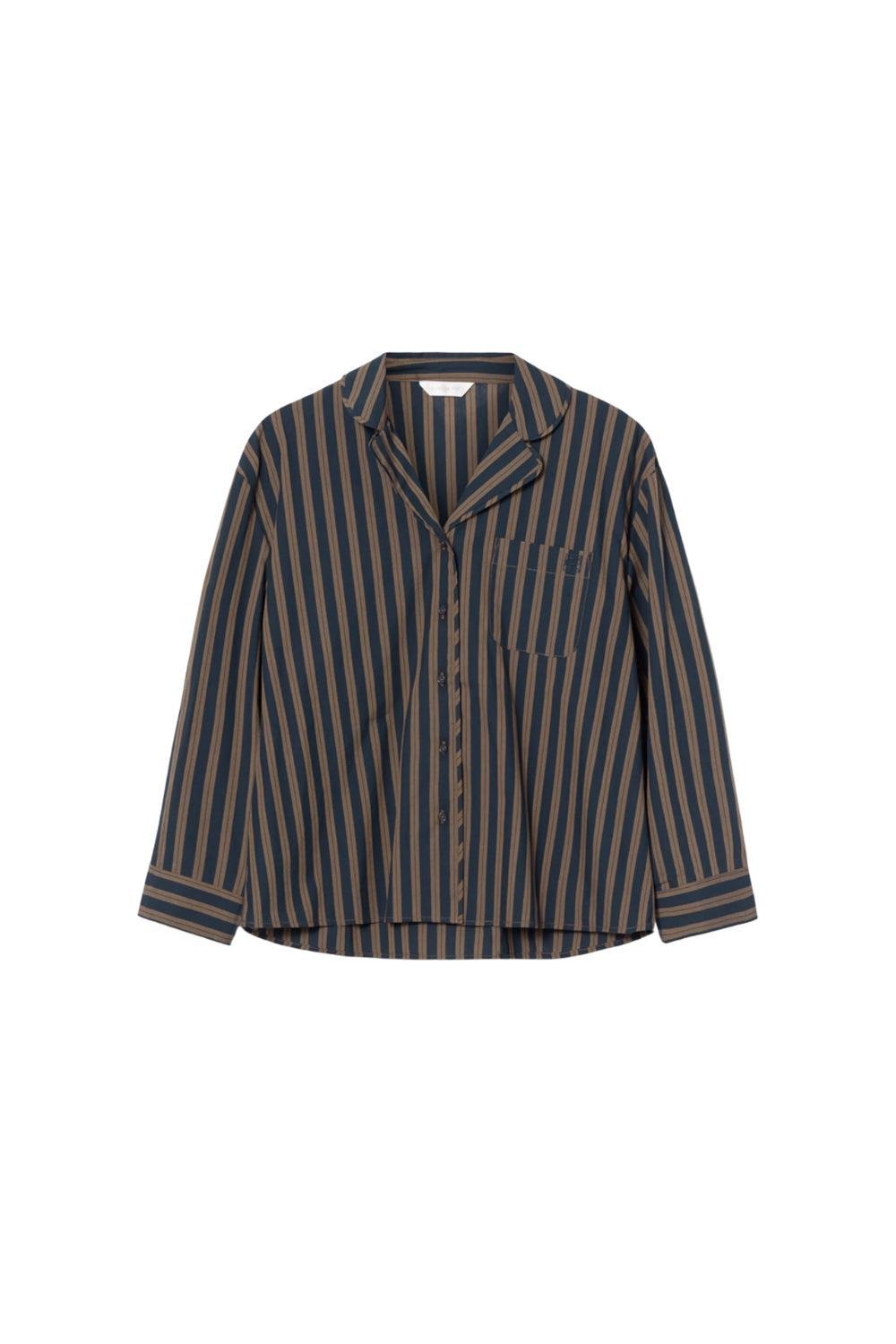 Soire Pyjamas Set Navy Spripe