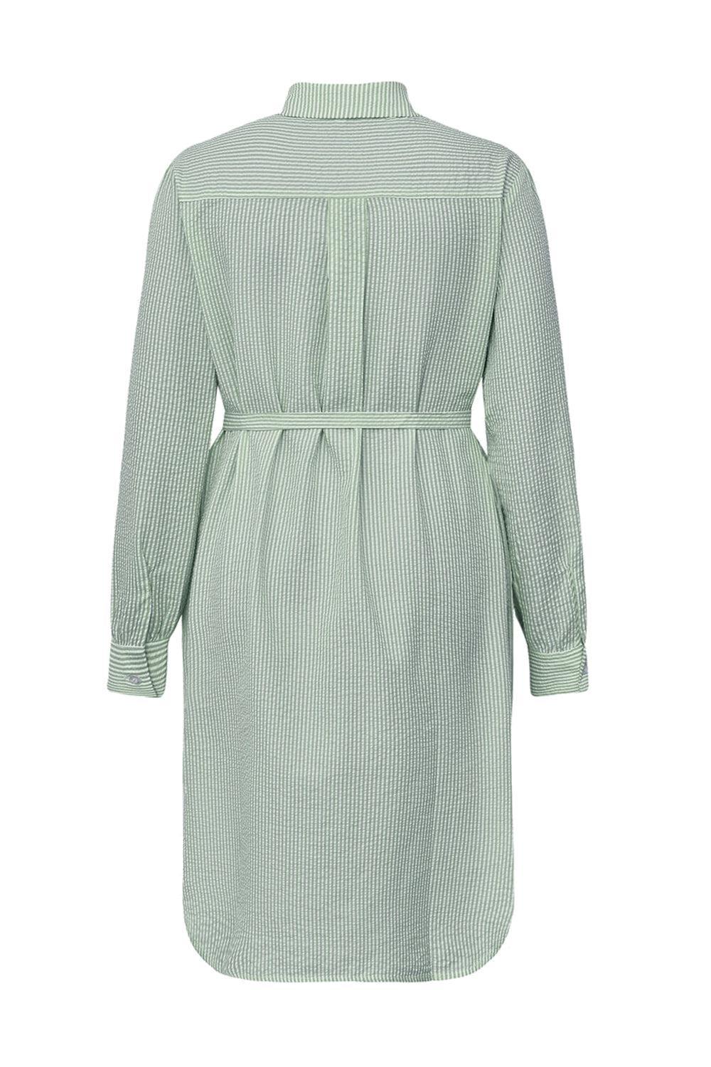 Sonja Shirt Dress White/Green