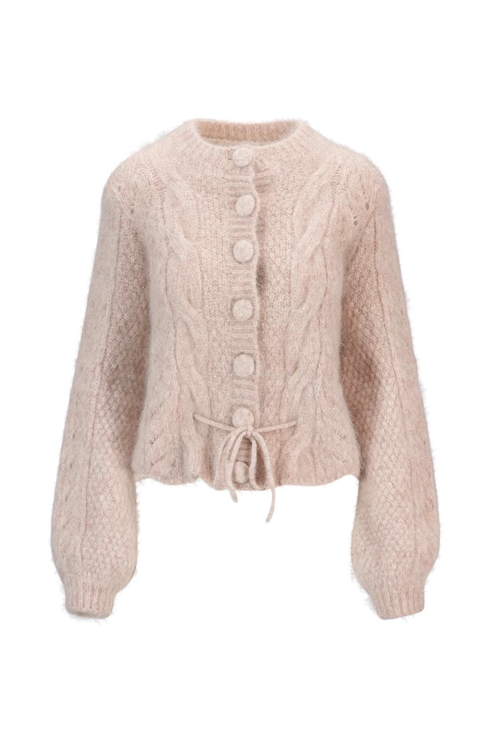 Sophia Chunky Cardigan Beige Melange