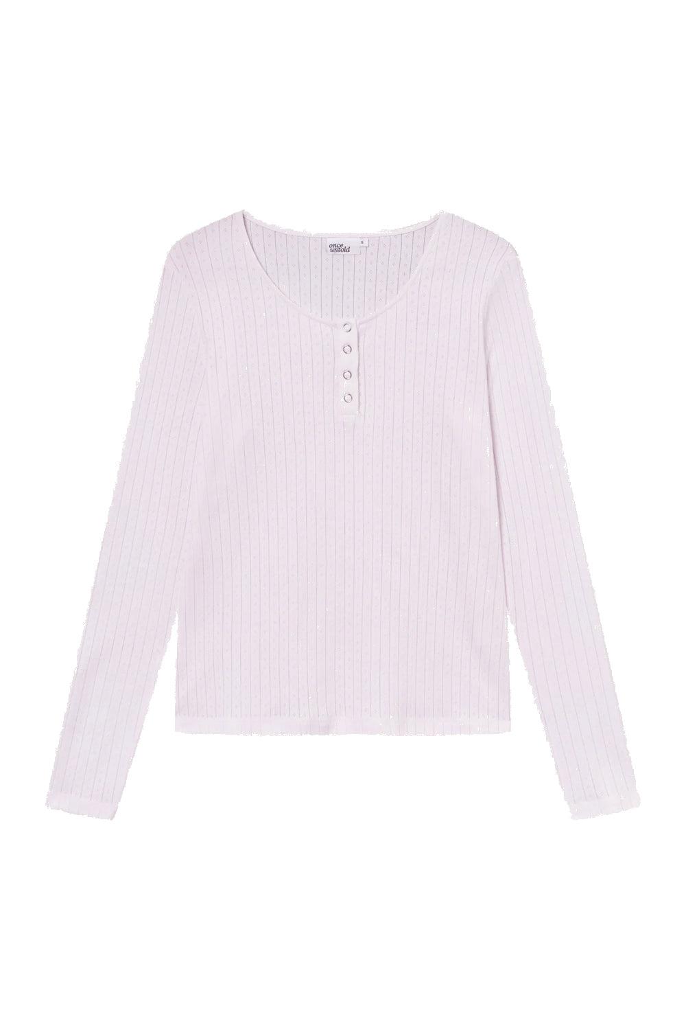 Sophie Button Sweater Soft Pink