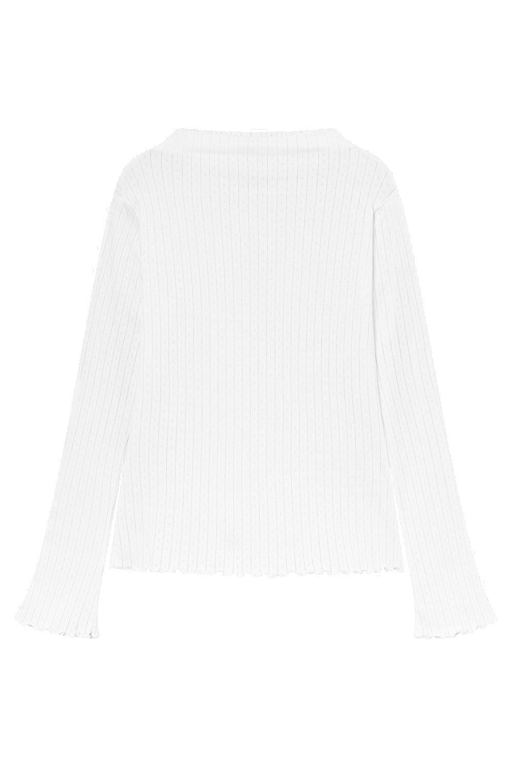 Sophie Funnelneck top Optical white