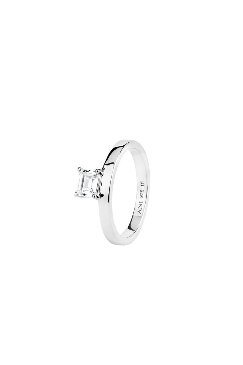 Sopra Emerald Ring Silver