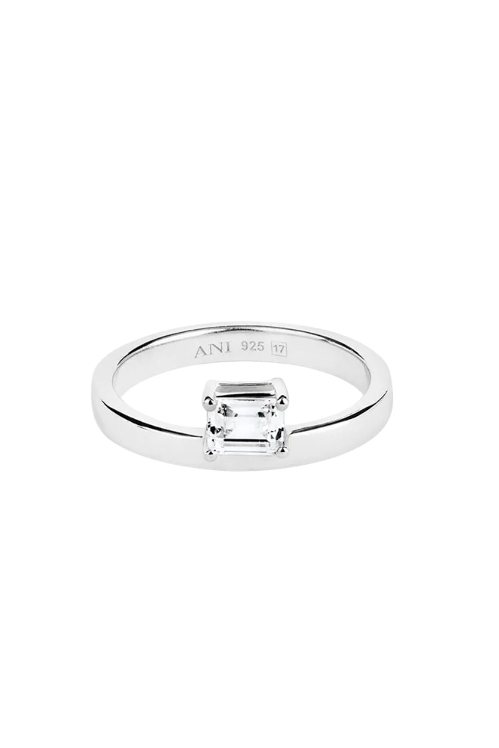 Sopra Emerald Ring Silver