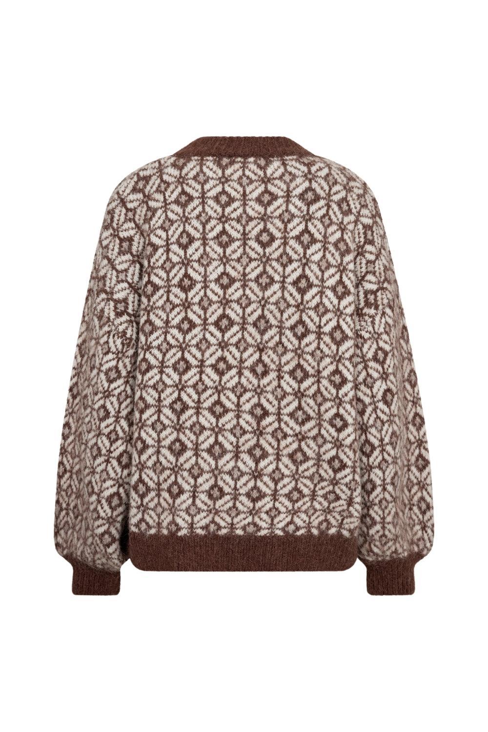 Stavanger Knit Pullover Cream/Brown