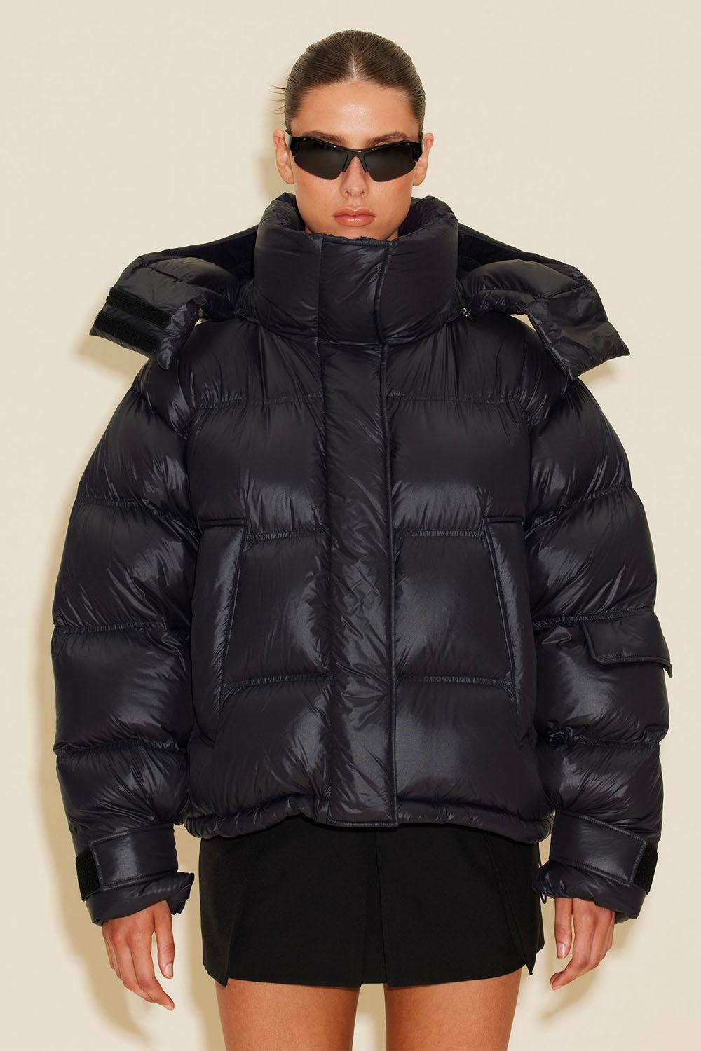 Steilia Short Down Jacket Sort