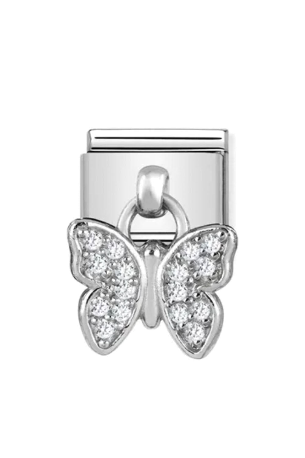 Sterling Silver Butterfly with CZ