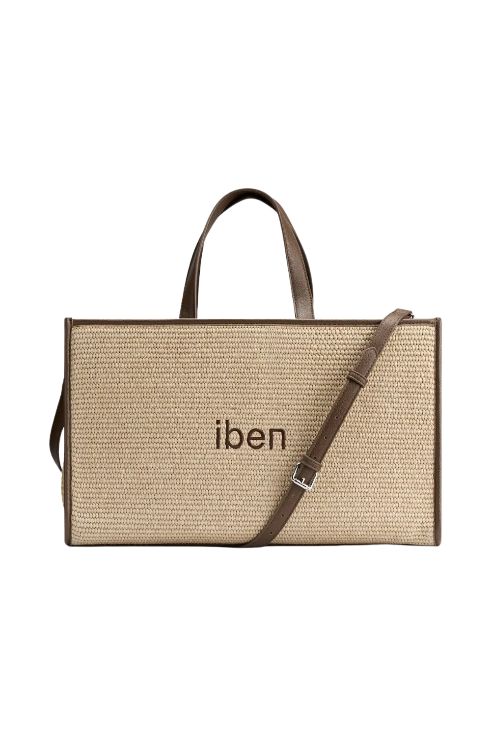 Straw bag Brown medium