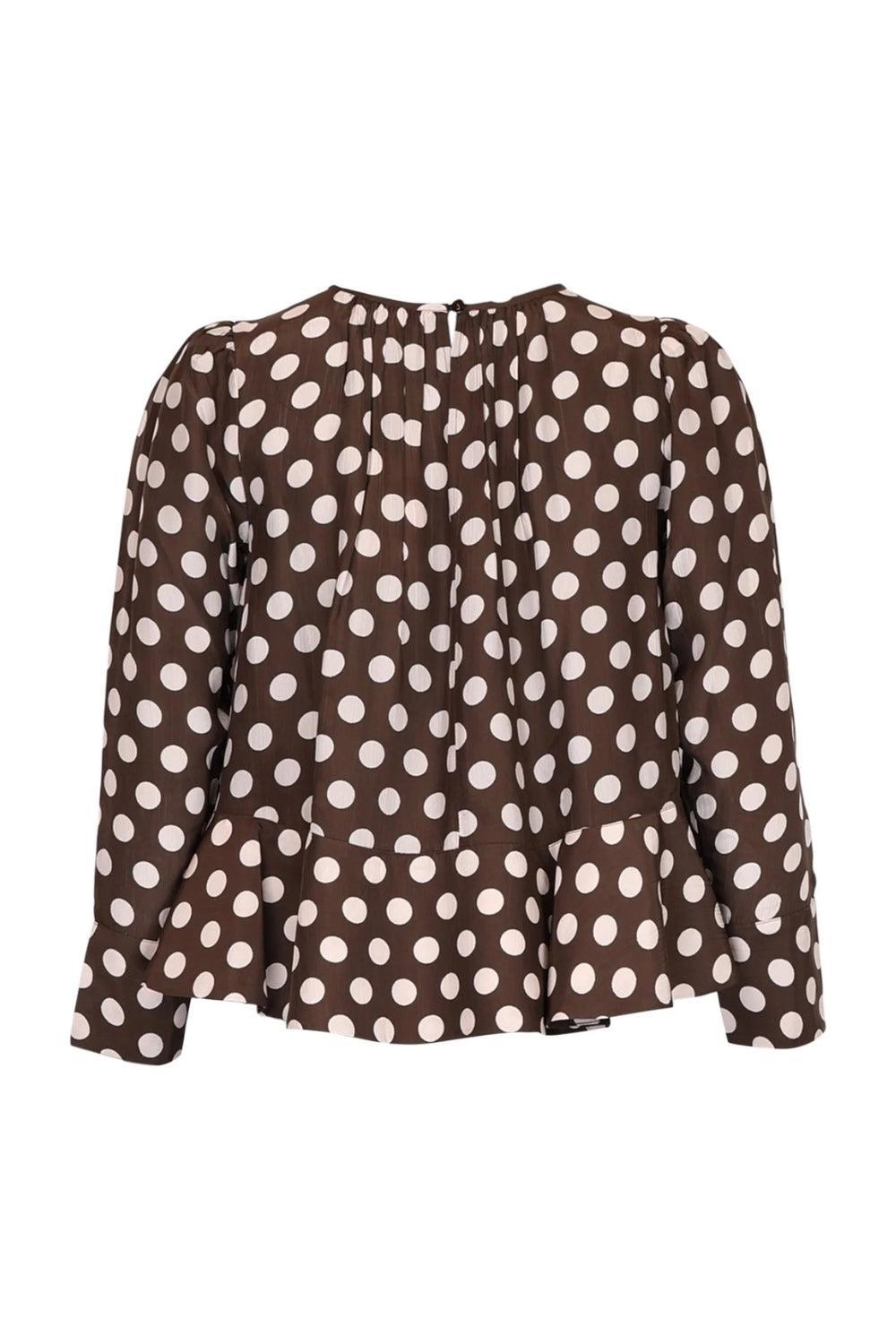 Striped Organza Top Dots