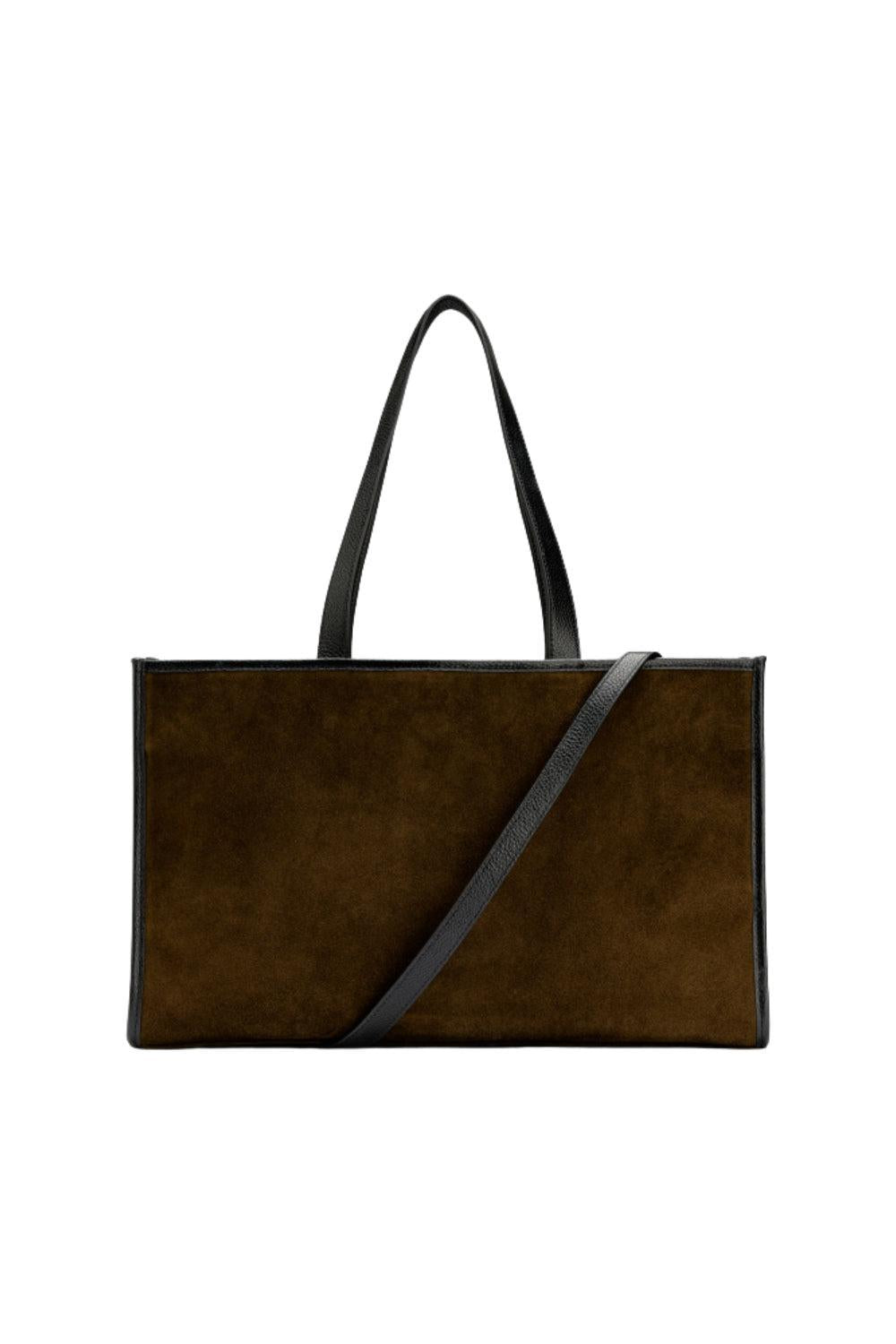 Suede Bag Medium Khaki Brown