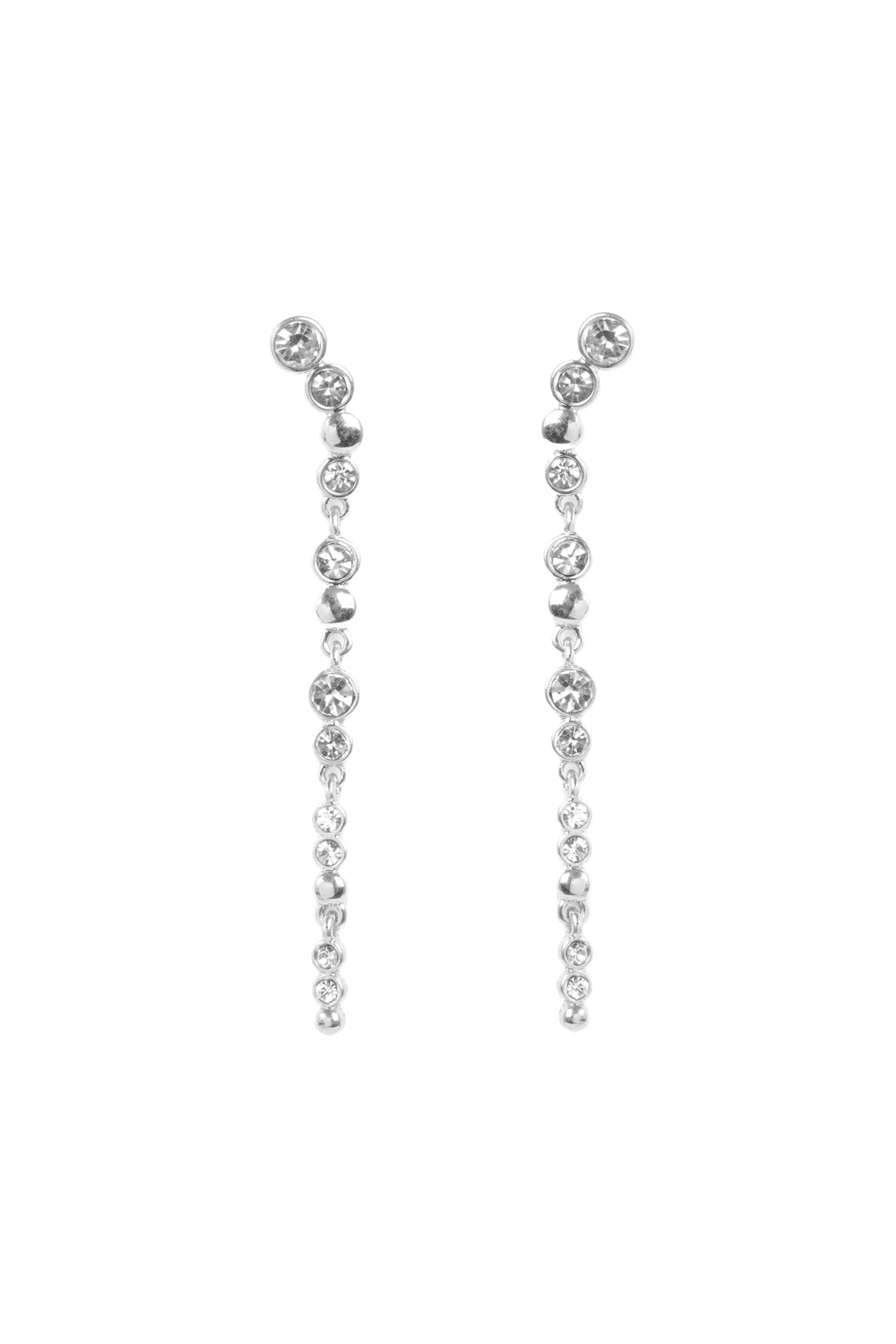 Sweet Droplets W/crystal Silver