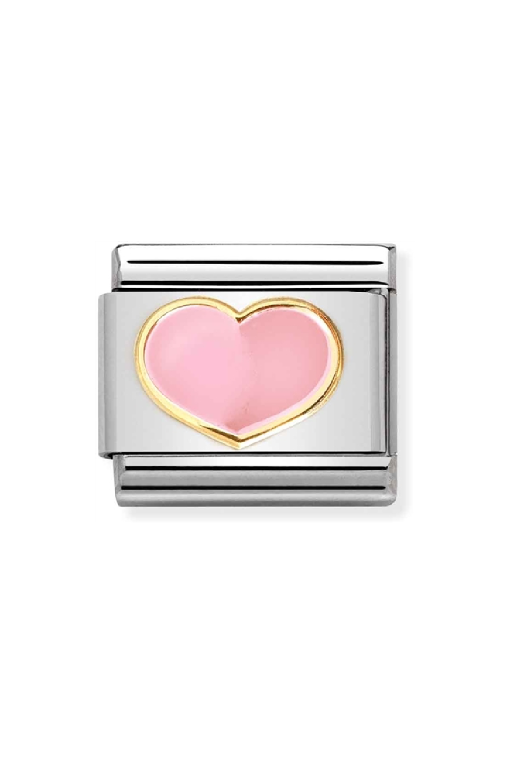 Symbol 18K gold and enamel Pink Heart