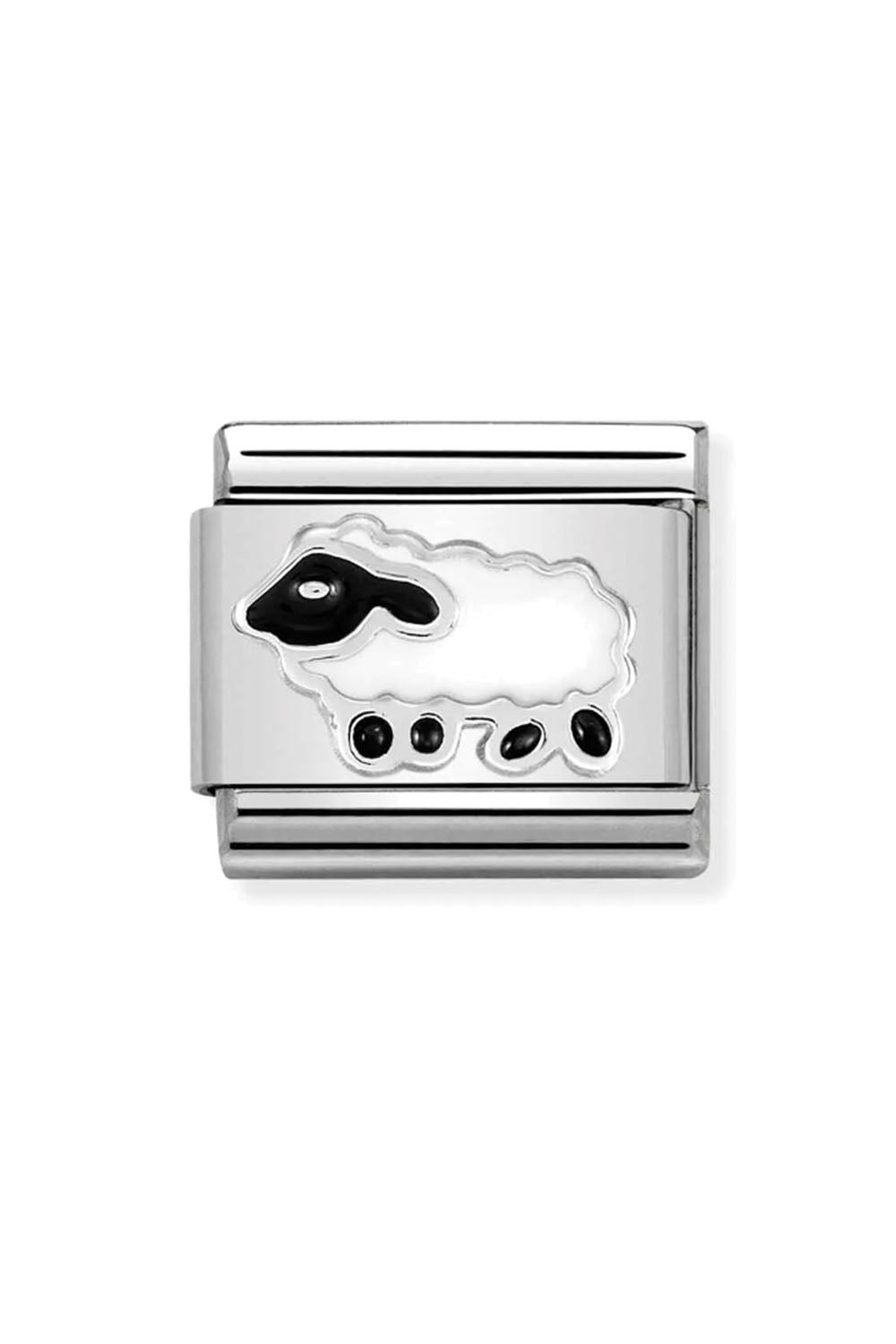 Symbol 925 sterling Silver and Enamel Sheep